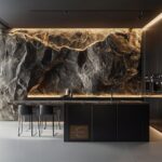 efekt czarnego kamienia na ścianie